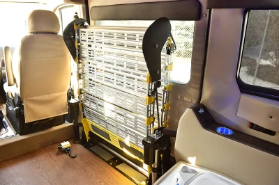 CUSTOM MOBILITY VAN WITH TRANSFER DRIVER SEAT & BATHROOM RAMP RAM PROMASTER 2500 159 GALAXY CONVERSION VAN BY WALDOCH - 2020 RAM PROMASTER MOBILITY - Image 18 of 21