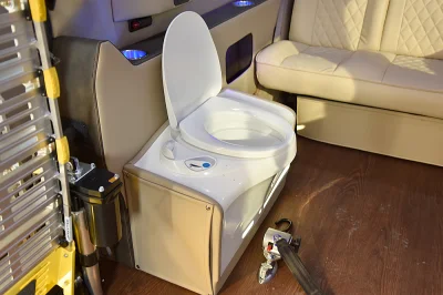 CUSTOM MOBILITY VAN WITH TRANSFER DRIVER SEAT & BATHROOM RAMP RAM PROMASTER 2500 159 GALAXY CONVERSION VAN BY WALDOCH - 2020 RAM PROMASTER MOBILITY - Image 20 of 21
