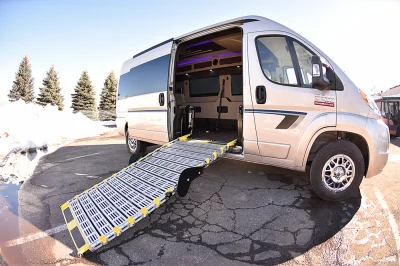 CUSTOM MOBILITY VAN WITH TRANSFER DRIVER SEAT & BATHROOM RAMP RAM PROMASTER 2500 159 GALAXY CONVERSION VAN BY WALDOCH - 2020 RAM PROMASTER MOBILITY - Image 9 of 21