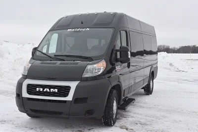 LUXURY 15 PASSENGER SHUTTLE VAN LEATHER SEATING WITH STORAGE ON RAM PROMASTER 159 HIGH ROOF BY WALDOCH - 2020 RAM PROMASTER SHUTTLE - Image 2 of 16