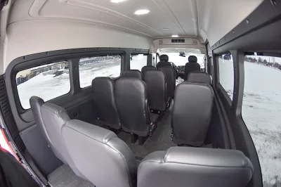 LUXURY 15 PASSENGER SHUTTLE VAN LEATHER SEATING WITH STORAGE ON RAM PROMASTER 159 HIGH ROOF BY WALDOCH - 2020 RAM PROMASTER SHUTTLE - Image 14 of 16