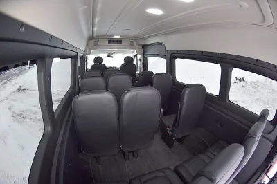 LUXURY 15 PASSENGER SHUTTLE VAN LEATHER SEATING WITH STORAGE ON RAM PROMASTER 159 HIGH ROOF BY WALDOCH - 2020 RAM PROMASTER SHUTTLE - Image 15 of 16
