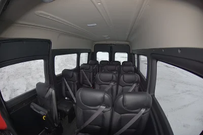 LUXURY 15 PASSENGER SHUTTLE VAN LEATHER SEATING WITH STORAGE ON RAM PROMASTER 159 HIGH ROOF BY WALDOCH - 2020 RAM PROMASTER SHUTTLE - Image 9 of 16