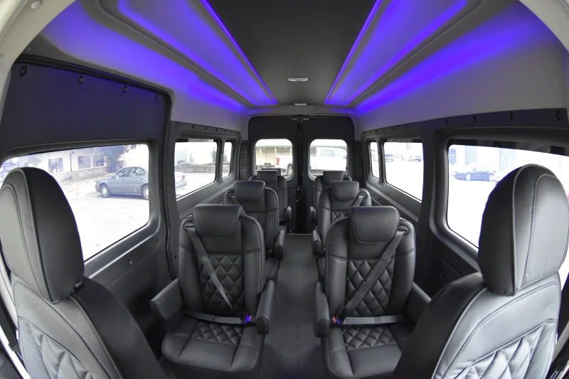 RAM Promaster Shuttle Presidential Seating Luxury Chairs 8 Passenger Conversion Van Hotel Airport by Waldoch Crafts