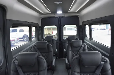 RAM PROMASTER SHUTTLE PRESIDENTIAL SEATING LUXURY CHAIRS 8 PASSENGER CONVERSION VAN HOTEL AIRPORT - 2020 RAM PROMASTER SHUTTLE - Image 14 of 30