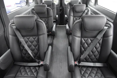 RAM PROMASTER SHUTTLE PRESIDENTIAL SEATING LUXURY CHAIRS 8 PASSENGER CONVERSION VAN HOTEL AIRPORT - 2020 RAM PROMASTER SHUTTLE - Image 15 of 30