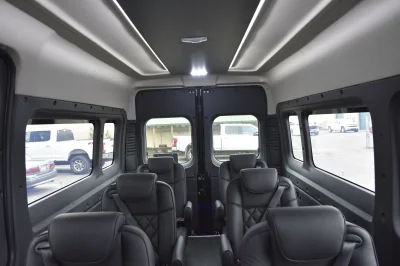 RAM PROMASTER SHUTTLE PRESIDENTIAL SEATING LUXURY CHAIRS 8 PASSENGER CONVERSION VAN HOTEL AIRPORT - 2020 RAM PROMASTER SHUTTLE - Image 17 of 30