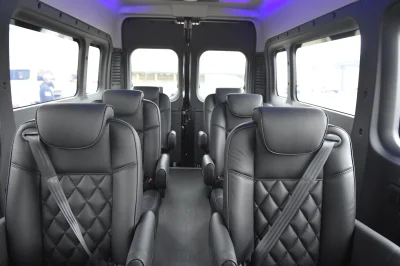 RAM PROMASTER SHUTTLE PRESIDENTIAL SEATING LUXURY CHAIRS 8 PASSENGER CONVERSION VAN HOTEL AIRPORT - 2020 RAM PROMASTER SHUTTLE - Image 24 of 30