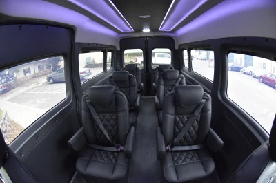 RAM PROMASTER SHUTTLE PRESIDENTIAL SEATING LUXURY CHAIRS 8 PASSENGER CONVERSION VAN HOTEL AIRPORT - 2020 RAM PROMASTER SHUTTLE - Image 26 of 30