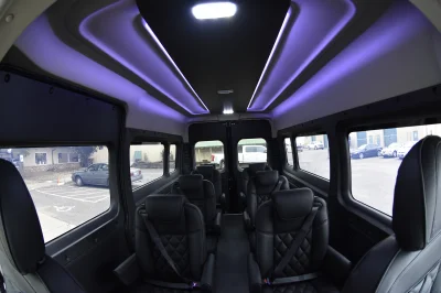 RAM PROMASTER SHUTTLE PRESIDENTIAL SEATING LUXURY CHAIRS 8 PASSENGER CONVERSION VAN HOTEL AIRPORT - 2020 RAM PROMASTER SHUTTLE - Image 27 of 30