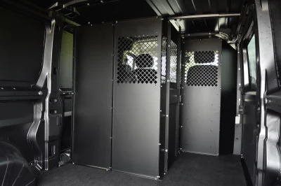 RAM PROMASTER CUSTOM PARTITION WALL WITH SINGLE SWIVEL SEAT IN VAN - 2020 RAM PROMASTER WORK - Image 10 of 17