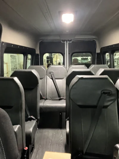 2024 RAM PROMASTER 159'' 12 PASSENGER SHUTTLE PAKCAGE - BRIGHT WHITE (PW7) - GRAY SEATING - 2024 RAM PROMASTER SHUTTLE - Image 9 of 18