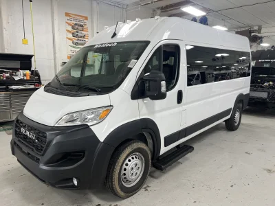 2024 RAM PROMASTER 159'' 12 PASSENGER SHUTTLE PAKCAGE - BRIGHT WHITE (PW7) - GRAY SEATING - 2024 RAM PROMASTER SHUTTLE - Image 1 of 18