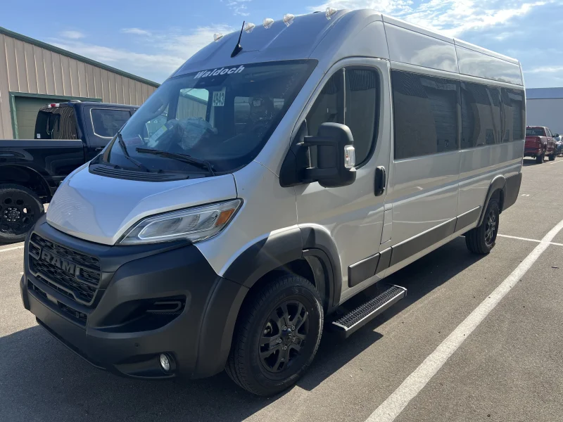 2024 Ram Promaaster 3500 - 12 Passenger Shuttle Package - Billet Silver Metallic (PSC) - Gray Seating by Waldoch Crafts
