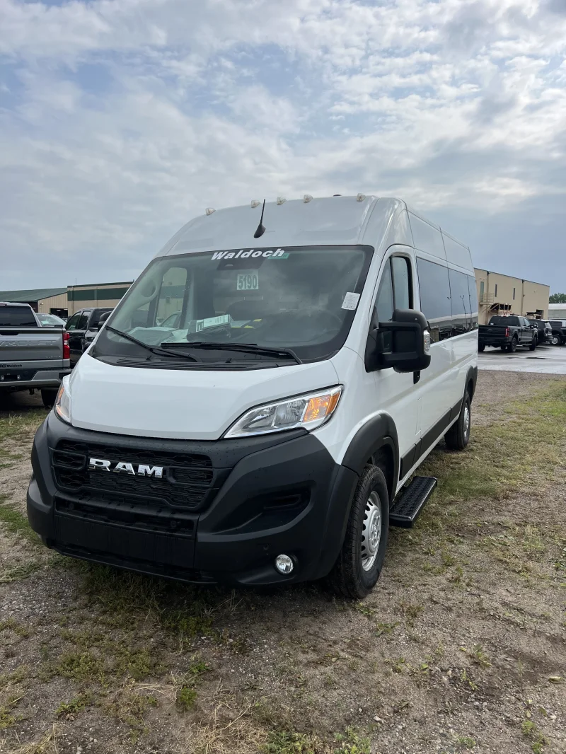 2024 Ram Promaster 2500 - Shuttle Package - Bright White (PW7) - Gray Seating by Waldoch Crafts