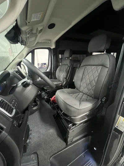 CUSTOM GOLF VAN UNIVERSITY CONVERSION VANS 9 PASSENGER GRANITE LUXURY TRAVEL TEAMS VEHICLE BY WALDOCH - 2026 RAM PROMASTER GALAXY - Image 14 of 18