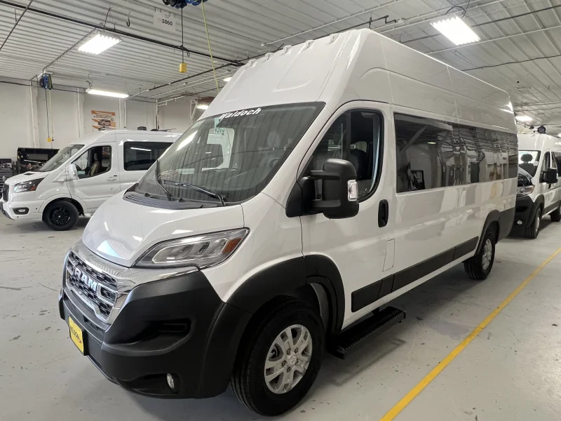 2026 Ram Promaster - 10 Passenger Mobility - Bright White - Gray Seating by Waldoch Crafts