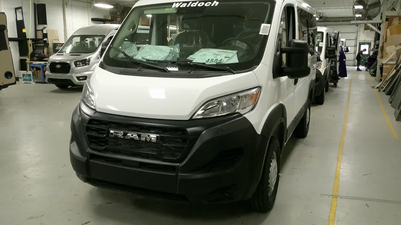 2026 Ram Promaster Shuttle - 10 Passenger - Bright White with Rear Side Windows by Waldoch Crafts