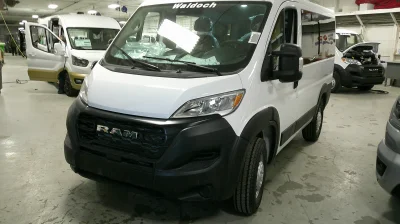 2026 RAM PROMASTER SHUTTLE - 10 PASSENGER - BRIGHT WHITE WITH REAR SIDE WINDOWS - 2026 RAM PROMASTER SHUTTLE - Image 1 of 17