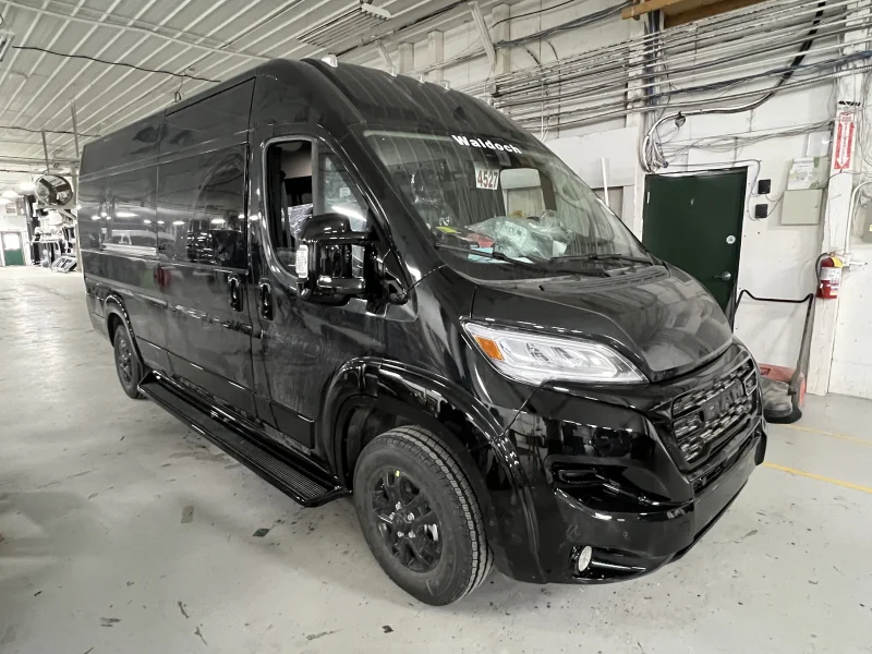 2026 Ram Promaster - 12 Passenger Shuttle - Diamond Black - Black Eleganza Seating by Waldoch Crafts