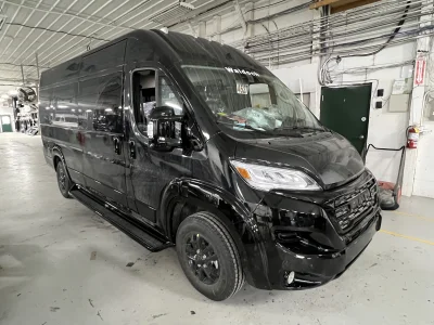 2026 RAM PROMASTER - 12 PASSENGER SHUTTLE - DIAMOND BLACK - BLACK ELEGANZA SEATING - 2026 RAM PROMASTER SHUTTLE - Image 1 of 17