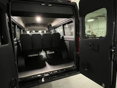 2026 RAM PROMASTER - 12 PASSENGER SHUTTLE - DIAMOND BLACK - BLACK ELEGANZA SEATING - 2026 RAM PROMASTER SHUTTLE - Image 10 of 17