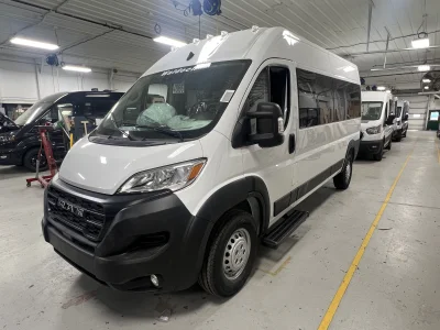 2026 RAM PROMASTER - 10 PASSENGER SHUTTLE - BRIGHT WHITE - GRAY SEATING - 2026 RAM PROMASTER SHUTTLE - Image 1 of 17