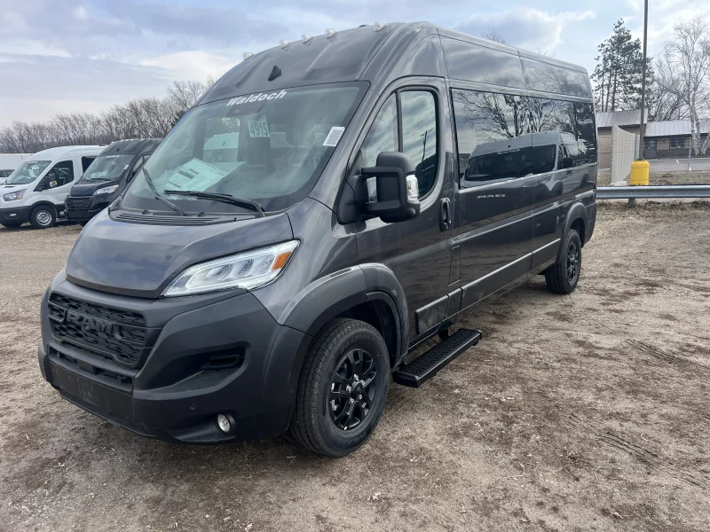 2026 Ram Promaster - 10 Passenger Shuttle - Granite Crystal Metallic - Gray Seating by Waldoch Crafts