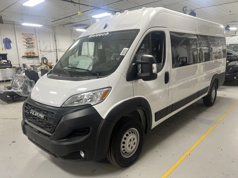 2026 Ram Promaster - 12 Passenger Shuttle - Bright White - Gray Seating by Waldoch Crafts