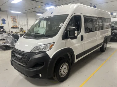 2026 RAM PROMASTER - 12 PASSENGER SHUTTLE - BRIGHT WHITE - GRAY SEATING - 2026 RAM PROMASTER SHUTTLE - Image 1 of 18