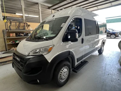 2026 RAM PROMASTER 2500 - 10 PASSENGER SHUTTLE PACKAGE - BRIGHT WHITE (PW7) - GRAY SEATING - 2026 RAM PROMASTER SHUTTLE - Image 1 of 18