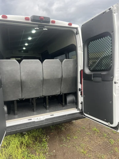 2026 RAM PROMASTER 2500 - PRISONER TRANSPORT  PACKAGE - BRIGHT WHITE (PW7) - GRAY SEATING - 2026 RAM PROMASTER SHUTTLE - Image 12 of 19