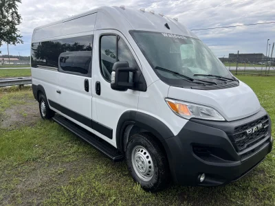 2026 RAM PROMASTER 2500 - PRISONER TRANSPORT  PACKAGE - BRIGHT WHITE (PW7) - GRAY SEATING - 2026 RAM PROMASTER SHUTTLE - Image 1 of 19
