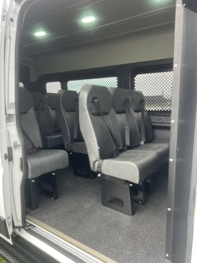 2026 RAM PROMASTER 2500 - PRISONER TRANSPORT  PACKAGE - BRIGHT WHITE (PW7) - GRAY SEATING - 2026 RAM PROMASTER SHUTTLE - Image 9 of 19