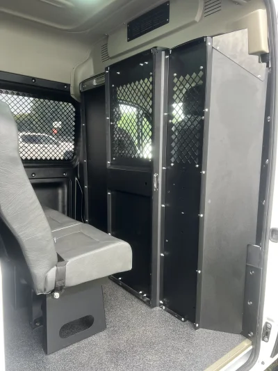 2026 RAM PROMASTER 2500 - PRISONER TRANSPORT  PACKAGE - BRIGHT WHITE (PW7) - GRAY SEATING - 2026 RAM PROMASTER SHUTTLE - Image 10 of 19